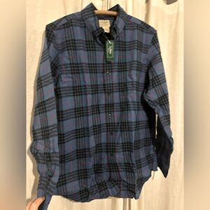 Ll Bean Men’s Flannel shirt, medium, NWT